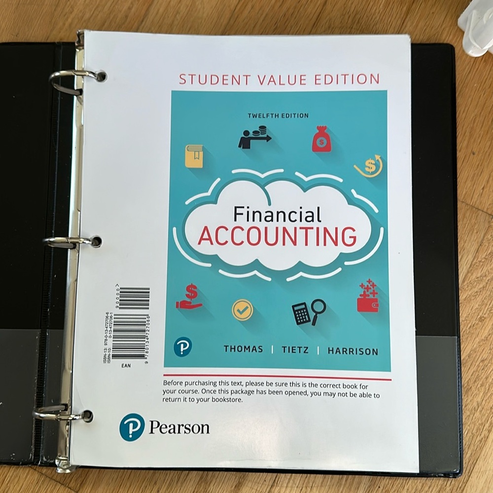 Financial Accounting Pearson Textbook